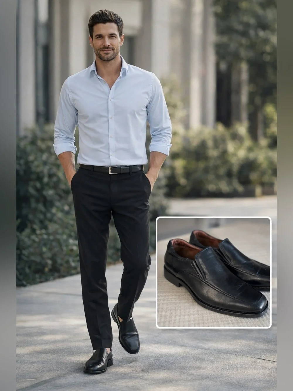 Johnston & Murphy Men’s Black Leather Loafers | Size 9M Johnston & Murphy Shoes Mens 9M Black Leather Loafers w  main image 4